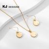 Kenjie Fashion Классический круглый кулон с цирконом и набор серег для женщин