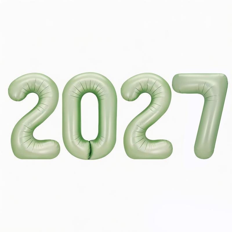 32-дюймовые фольгированные шары «С Новым 2027 годом» Рождественская новогодняя вечеринка Декор Праздничные принадлежности для вечеринок Фотобутафория Домашний декор