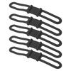 DUUTI 5pcs Bike Silicone Band Cycling Flashlight Handlebar Mount Holder Multipurpose Bicycle Straps for RidingBlack