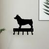 Swedish Vallhund Key Rack Dog Leash Hanger -6 Inch Wide for Living Room Living Room Wall Art Swedish Vallhund Key Rack