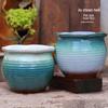 Large Coarse Ceramic Zisha Pot for Succulents and Greenery
