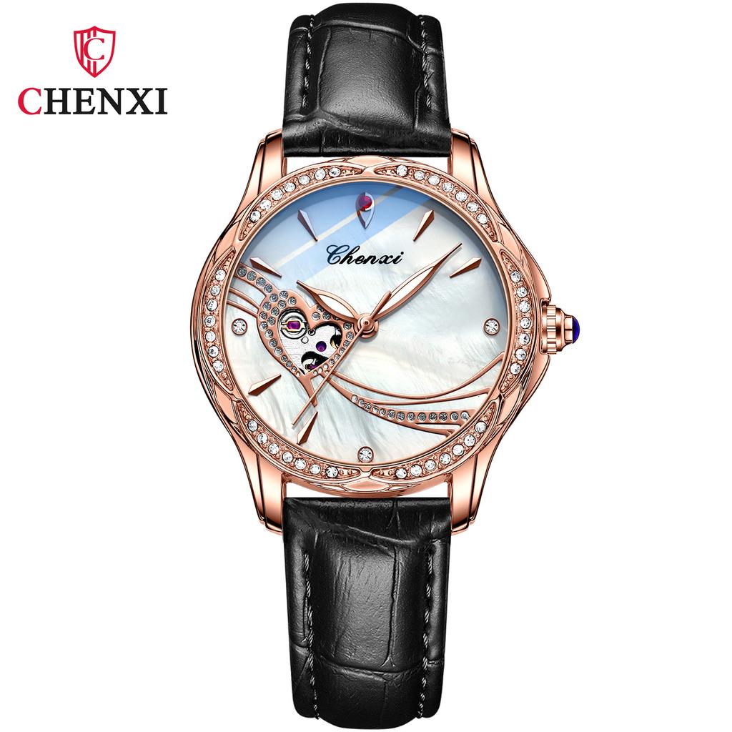 Новые роскошные женские часы высшего бренда с коробкой, водонепроницаемые автоматические модные женские механические часы