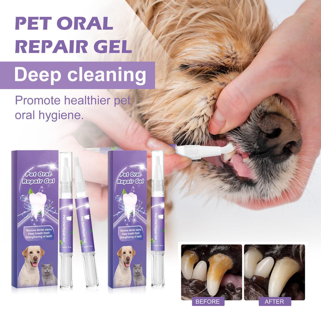 Pet Oral Care Gel. Gel For Oral Care Of Pet. Gel Experiences. Reduce Bad Breath. Pet Teeth Whitening Pen. No Brushing Teeth3/6ml