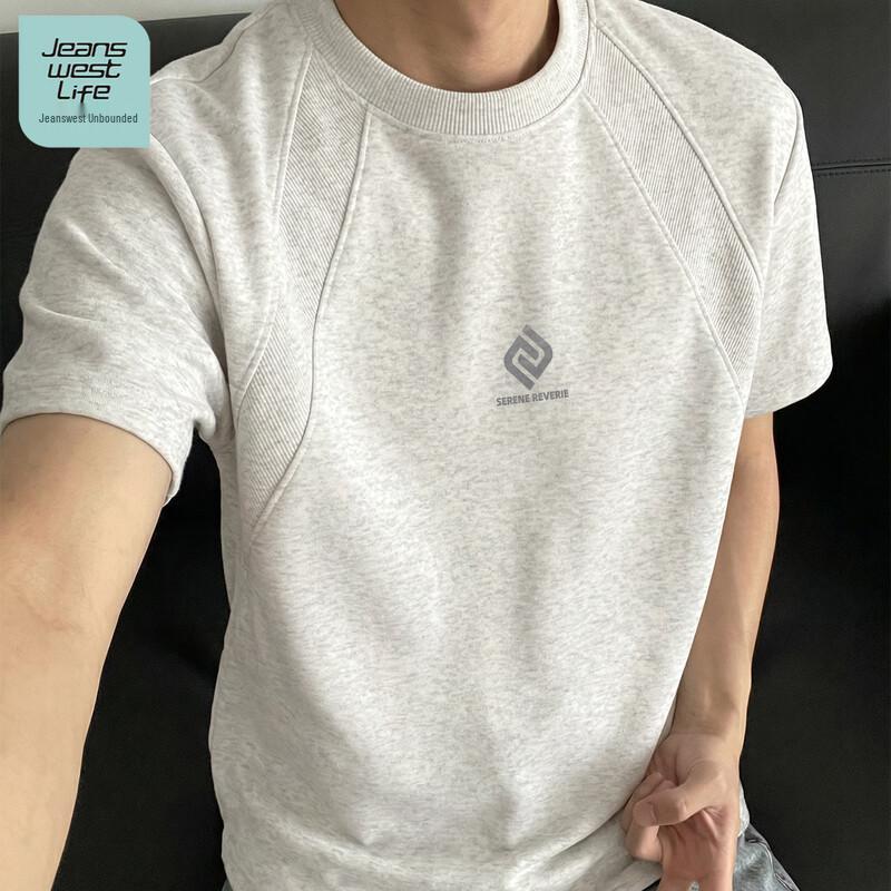 JEANSWEST LIFE Мужская свободная футболка с коротким рукавом