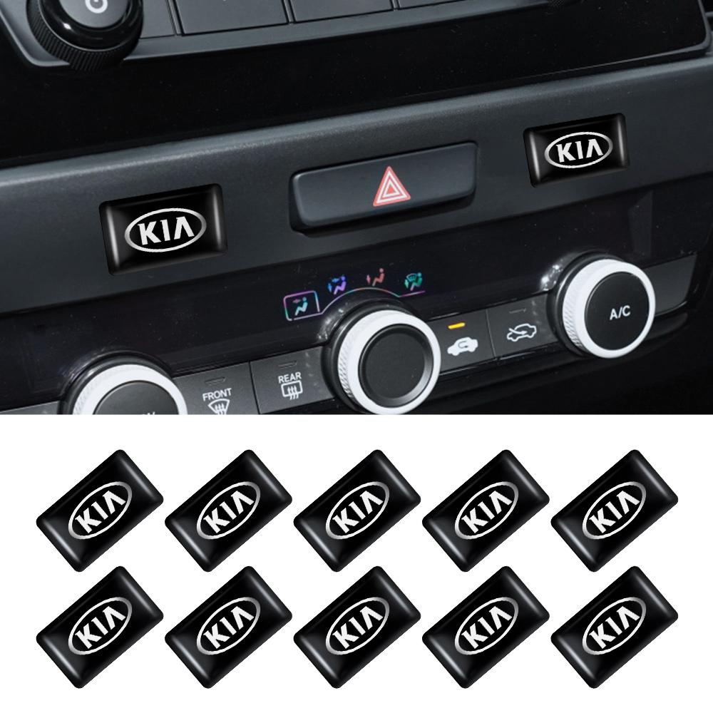 CAUWZ1 10/20/50 шт. 3D Эпоксидная смола Эмблема Наклейки Для Kia Picanto Sportage Sonet Cerato Soul Sorento Rio Ceed Niro Ray Carnival