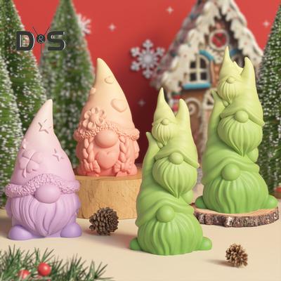 Пасхальная силиконовая форма Пасхальная форма для гномов Форма из пищевого силикона с антипригарным покрытием Легкоочищаемые формы из смолы с блестками Фигурки гномов Пасхальный подарок