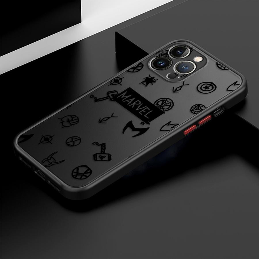 Задняя крышка-чехол для телефона для iPhone 17 Pro Max 16 Plus XS XR 11 14 17e 12 13 Mini Air 15 7 8 SE Логотип Героя Marvel