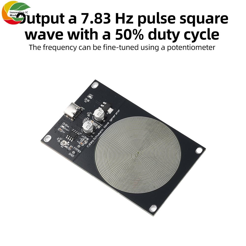 DC 5V 7.83HZ Schumann Wave Generator Signal Generator Module Extremely Low Frequency Pulse Generator Type C Interface