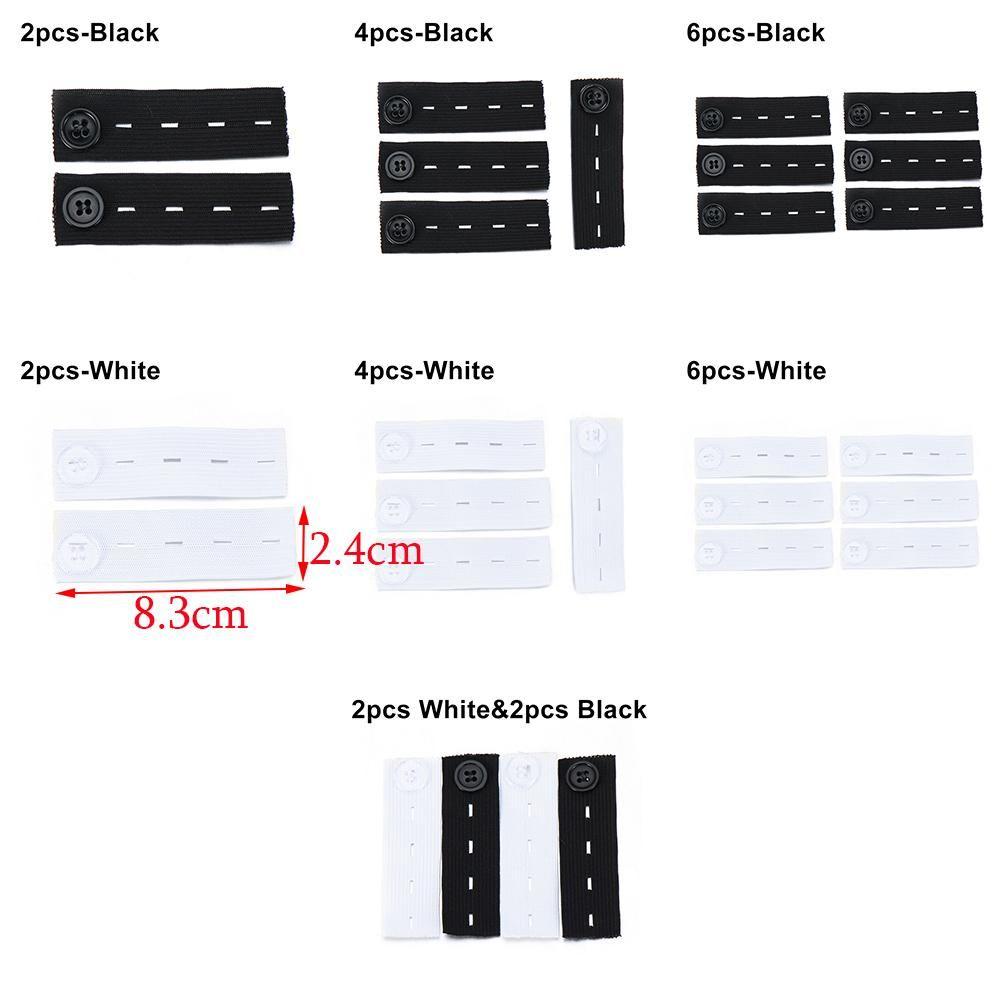 2/4/6PCS Jeans Skirts Garment Accessories Maternity Waist Band Button Hooks Pant Extender Belt