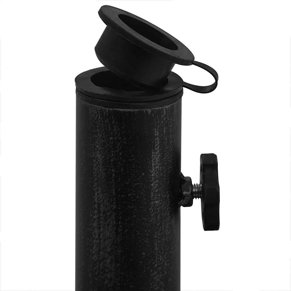 Vidaxl Podstawa Pod Parasol, Czarna, 48X48X33 Cm, Żeliwo