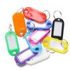 10/50pcs Colors Plastic Key Tags With Card Label For Diy Keychain Kit Luggage Tag El Number Classification