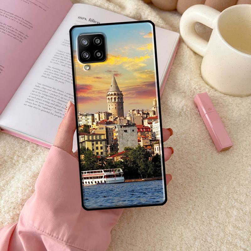 Турция Стамбул Пейзаж Здание Для Samsung Galaxy A16 A26 A36 A56 A06 A53 A33 A13 A12 A32 A52 A55 A35 A15 A54 A34 A14 Чехол