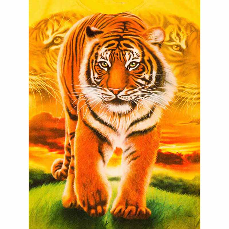 Новый 5D DIY алмазная живопись Тигр Алмазная вышивка животные вышивка крестиком полная квадратная круглая дрель ремесла домашний декор ручной подарок