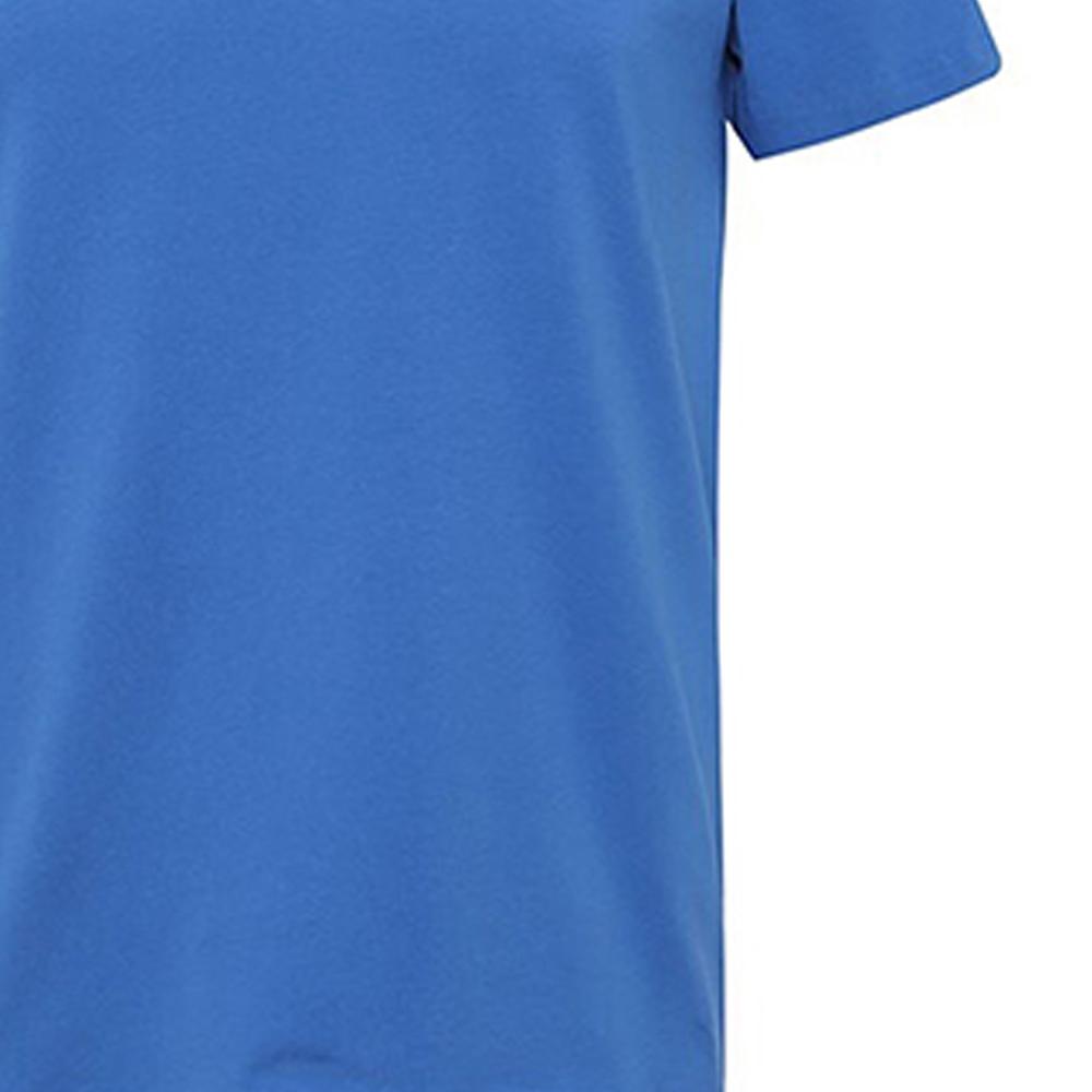Emporio Armani Мужская футболка с принтом логотипа EA7, круглый вырез, синяя 3KPT25-PJ3NZ-1524