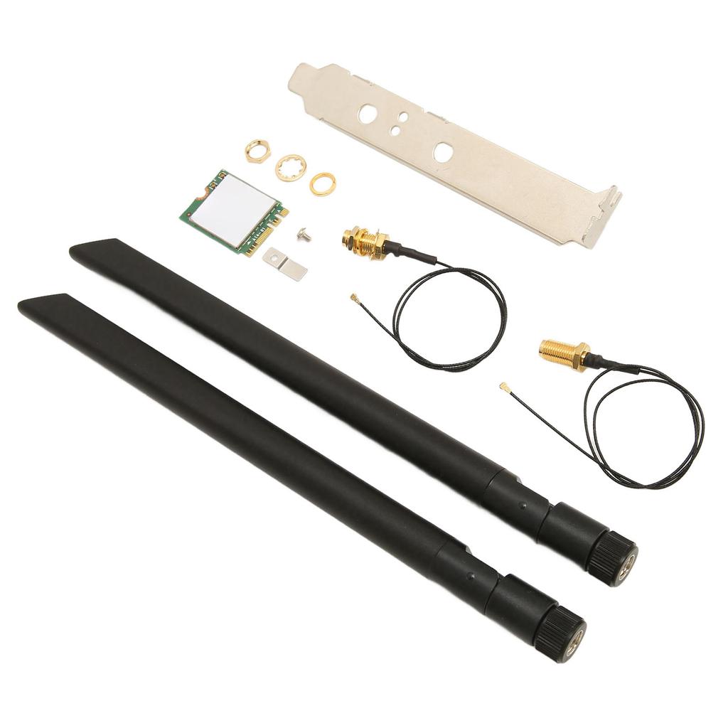 Беспроводная карта WIFI6E 5374M Гигабитная 5G Двухдиапазонная Интерфейс NGFF M2 Сетевая карта с кабелем для подключения антенны Одинарная