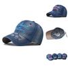 Denim Baseball Cap With Embroidery For Unisex Casual Summer Fashion