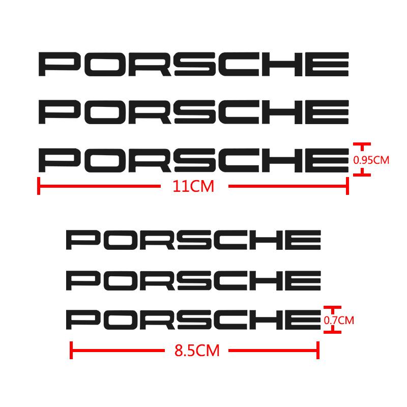 AFEBO1 Fashion Trendy Personalized Sticker Caliper Brake Modification Decorative Sticker For Porsche 911 Cayenne 918 Pajun 718 Macan