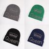 Pattern Crown Queen Winter Beanie Knitted Cap Warm Breathable Fashion Gifts