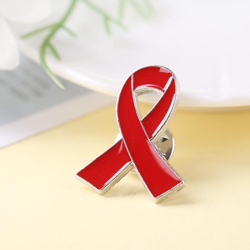 Bow Ribbon Breast Cancer Enamel Brooch Pin Awareness Badge Pins For Public Benefit Activities Ribbon Pin Love Promotion Brooch