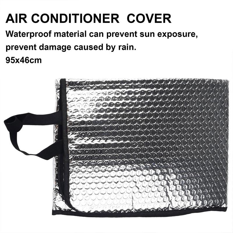 46x95CM Air Conditioning Cover Outdoor Sun Rainproof Anti-Dust Anti-Snow Cleaning Cover Home Air Conditioner Keep Cleaning Tools