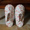 Women's Cotton Foldable Indoor Slippers - Cloth Bottom, Closed Toe, Quiet & Artful Design for All Seasons