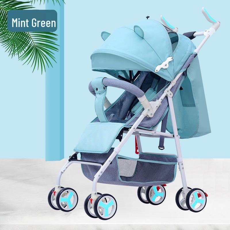 Ultra-Lightweight Foldable Baby Stroller, Sit & Lie Positions, for 0-3 Years