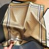 Elegant Soft Satin Square Scarf Headband Decorative Windproof Sun-Proof Versatile Fashion Accessory Neck Scarf