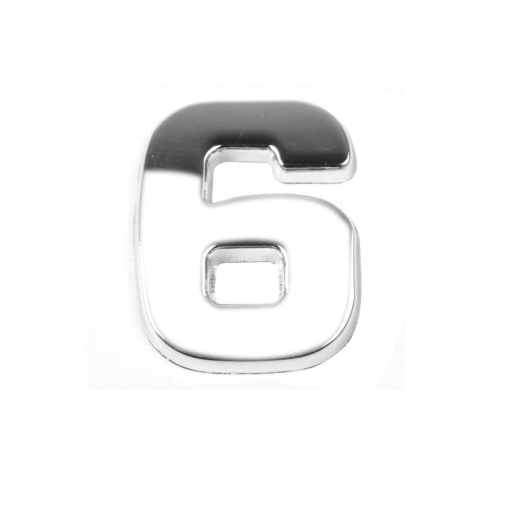 DIY 3D металлическая наклейка с алфавитом, эмблема автомобиля, буква, серебряный значок, наклейка (АЗ&0-9)