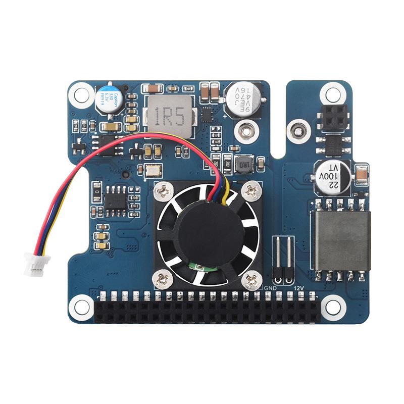 Плата расширения для Raspberry Pi 5 с PCIe на M.2 NVMe SSD, питанием PoE, Ethernet и вентилятором охлаждения