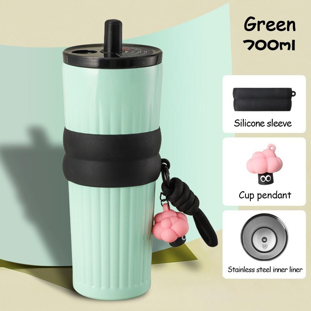 Durable 700ML Thermal Cup Bow 316 Stainless Steel Leak-proof Insulated Water Bottle Gift Vacuum Cup Boys and Girls