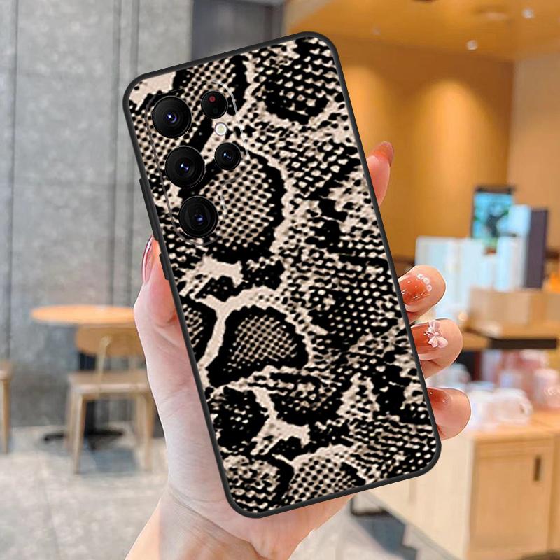 Чехол с принтом змеиной кожи для Samsung Galaxy S23 S22 Ultra S20 S21 FE S9 S10 Note 10 Plus Note 20 Ultra