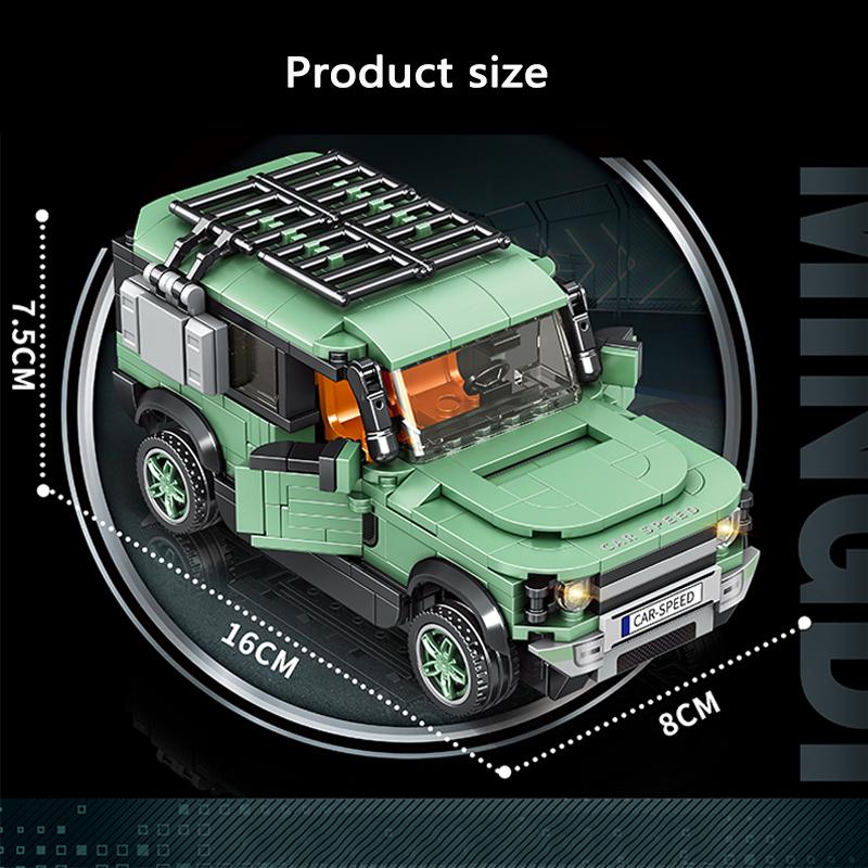 Off-road SUV Building Blocks Model, Adventure Vehicle DIY Assembly Bricks Toy, Sports Car, Vintage Limousine, Car Toy