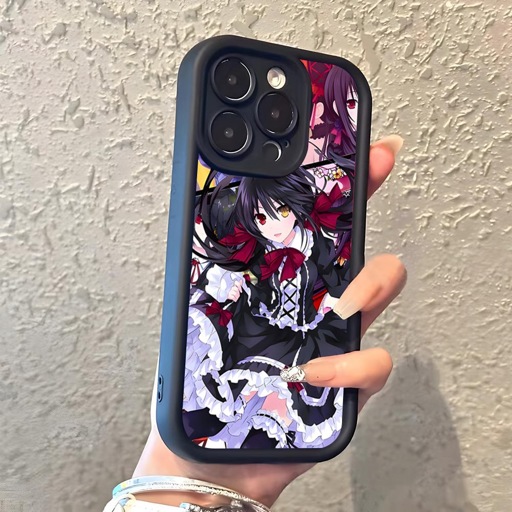 Аниме Date A Live Токисаки Куруми Милый чехол для телефона для iPhone 17 Pro Max 16 15 14 Pro Max iPhone 13 Pro Max 11 Plus Силиконовый чехол