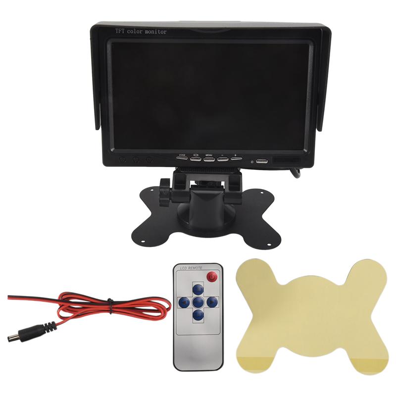 Точный 7-дюймовый цветной HD-монитор TFT LCD 12В-24В для автомобиля, грузовика, системы видеонаблюдения, камеры заднего вида, резервной камеры