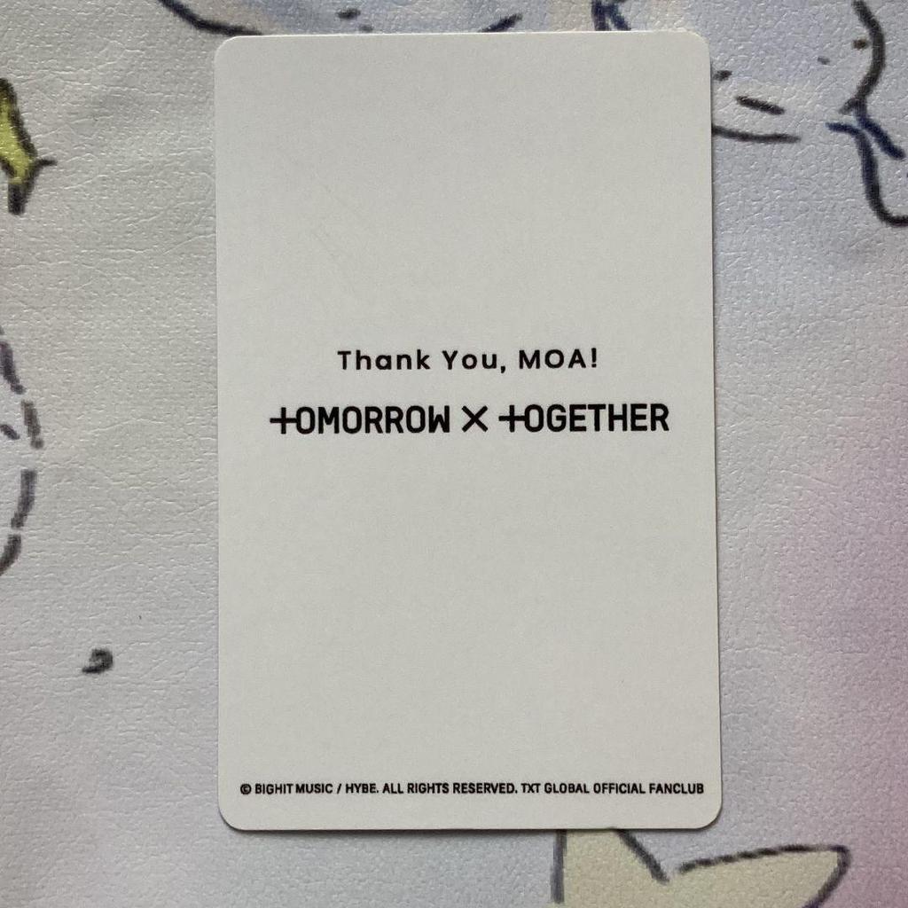 [USED] TXT Beomgyu FC New Membership & Friend Referral Campaign Trading Card