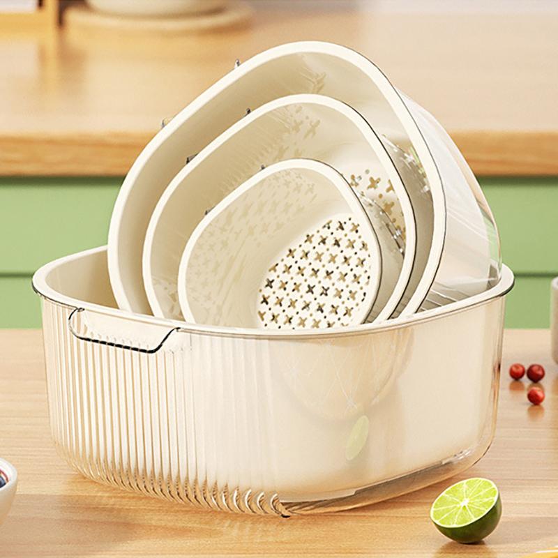 Пластиковый дуршлаг MeyJig, кухонный инструмент, миска для риса, сито, корзина для фруктов, фильтр для чистки овощей