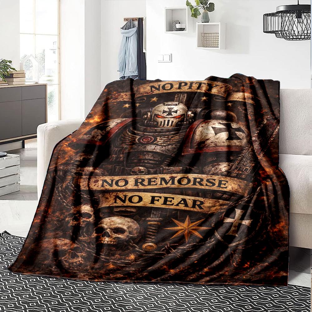 Warhammer 40k Theme Printed Blanket - Perfect for Couch, Bed, Travel & Outdoor Use | Machine Washable, Cozy & Durable.