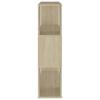Bookshelf Room Divider Sonoma Oak 80 x 24 x 94 cm Wood Based Material
