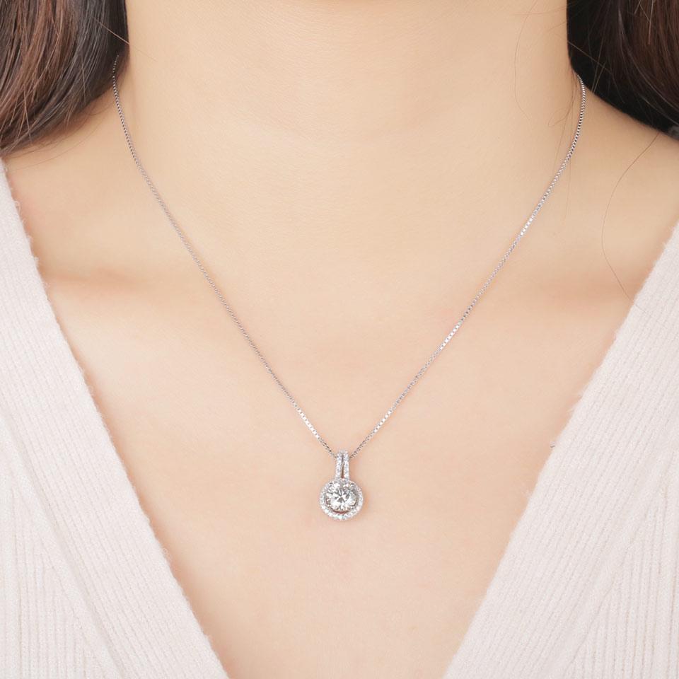 Umcho Solid 925 Sterling Silver Jewelry Zircon Ring Pendants Necklaces For Women Wedding Jewelry Set