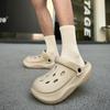 Hole Shoes Men's Spring and Summer New Products Wear Non-stinky Feet Beach Shoes Home Heightening Thick-soled Non-slip Cool Slippers