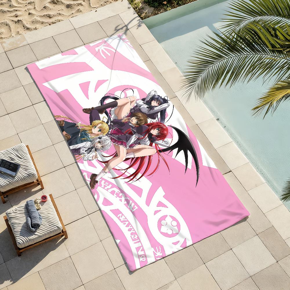 Аниме High School D-dxdS Полотенце Мягкое Легкое Анти-Песок Большое Пляжное Полотенце Быстросохнущее Ванна Спорт Семья