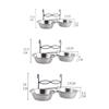 Pet Hanging Bowl Stainless Steel Detachable Design Feeding Bowl Stationary Dog Cat Bowl Pet Supplies