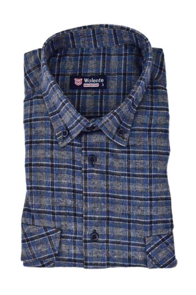 Men's Plus Size Plus Size Shirt Men's Cotton Winter Double Pocket Flap Shirt