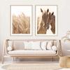 Wheat Cow Horse Grassland Scenery Wall Art Posters and Prints Landscape Print Nordic Painting Decorative Picture Home Decoration