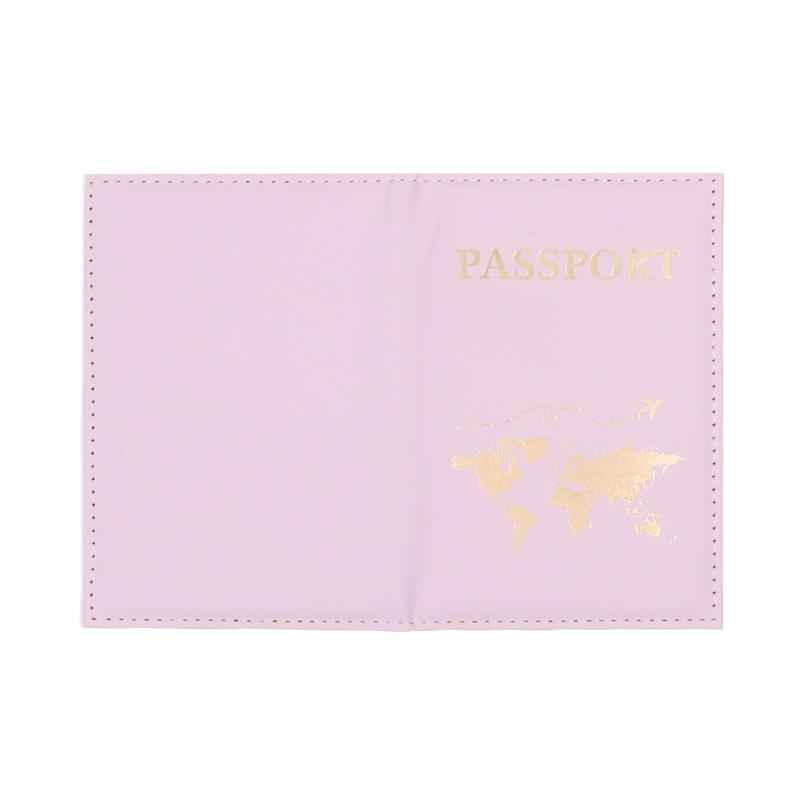 PU Leather Passport Cover - RFID Blocking Holder with Flight Ticket Slot Secure Travel Document Organizer for International Trips