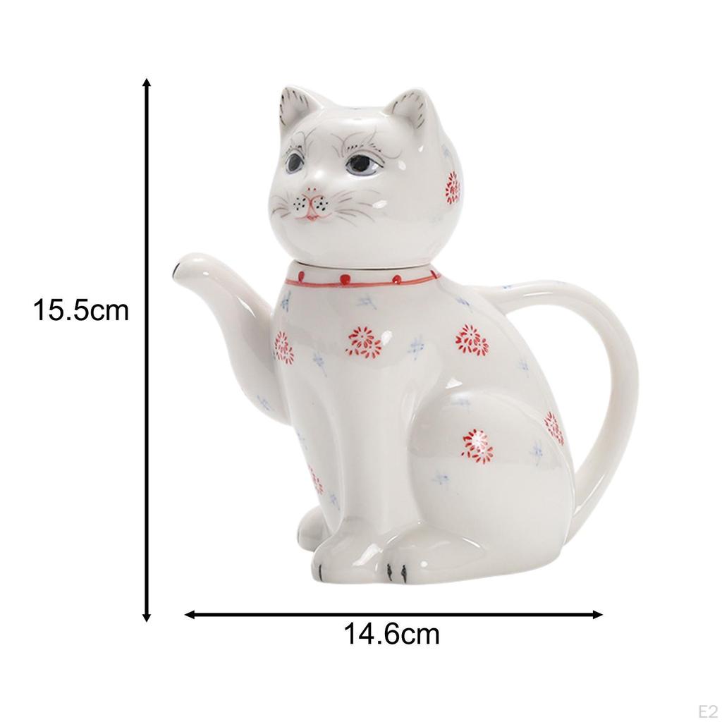Чайник с мультяшным котом, посуда для напитков, многоразовый контейнер для сока, керамический графин для воды