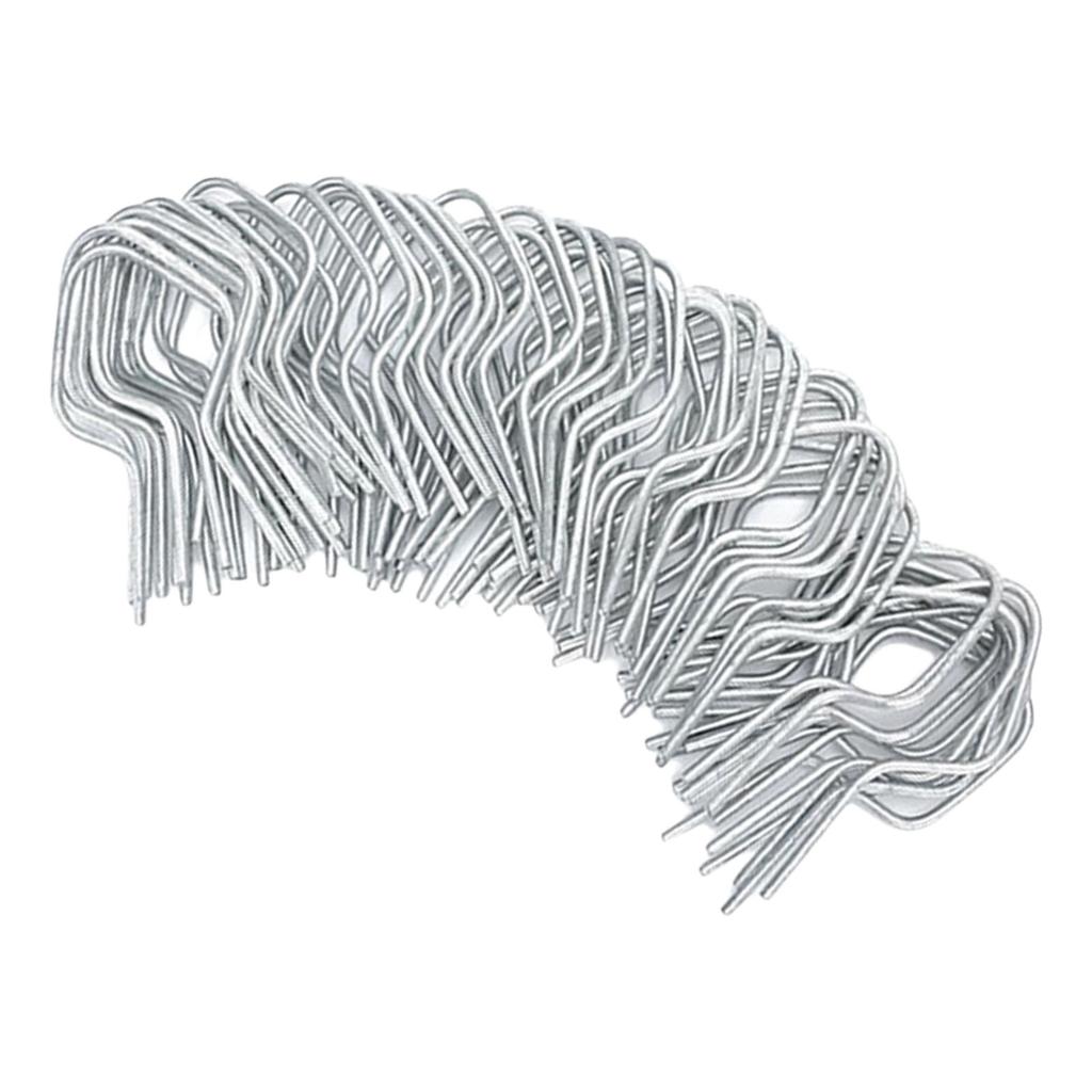 100Pieces Multipurpose 11 Gauge Metal Chain Link Fence Tie Twists Accessory for Sturdy Farm and Garden Daily Casual Use