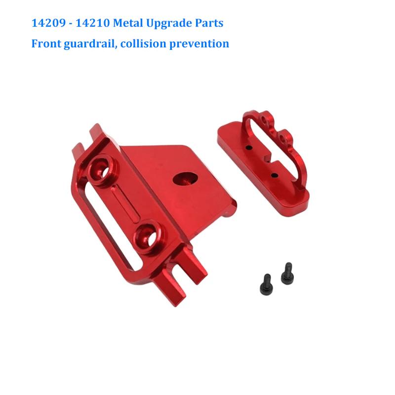 14210 14209 Mjx  Rc Car Hyper Go 1/14 Upgrade Parts Metal Steering Front and For Cup Rear Wheel Seat CNC Aluminum Accessories