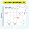 Reusable Unlimited Date Erase Wall Calendar - Planning Board For Home Daily Schedule Household Calendar Decorative Suppiles