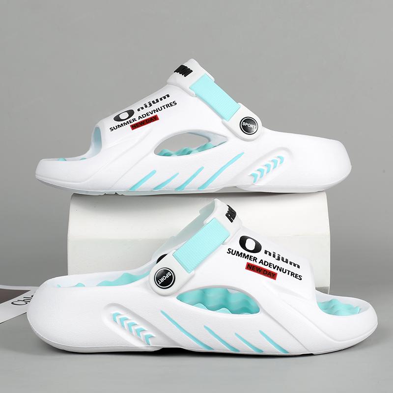 Summer Men's Massage Slippers Outdoor Sandals Beach Comfortable Soft Slides Indoor Casual Shoes Men Sandals